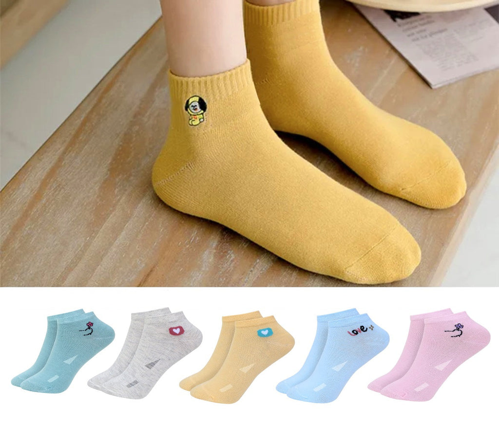 Sockstrend Women's Cute Ankle Socks (Pack of 6)